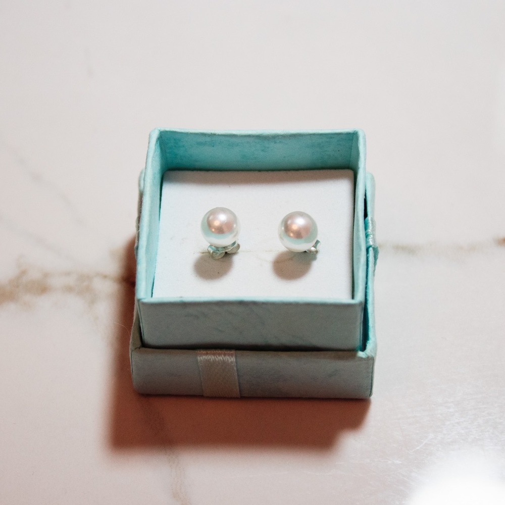 Faux Pearl earrings